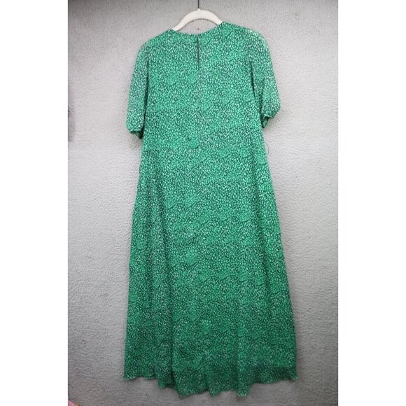Zara Chiffon Midi Dress-Size Medium-No Belt-Semi Sheer-Whimsigoth-Forest Fairy - Picture 8 of 10